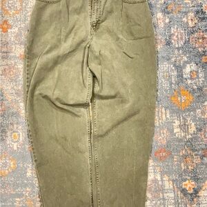 Newport News Olive Green Cotton Pants